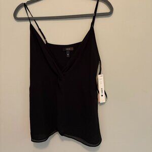 Aqua Black Tank Knotted shirt M